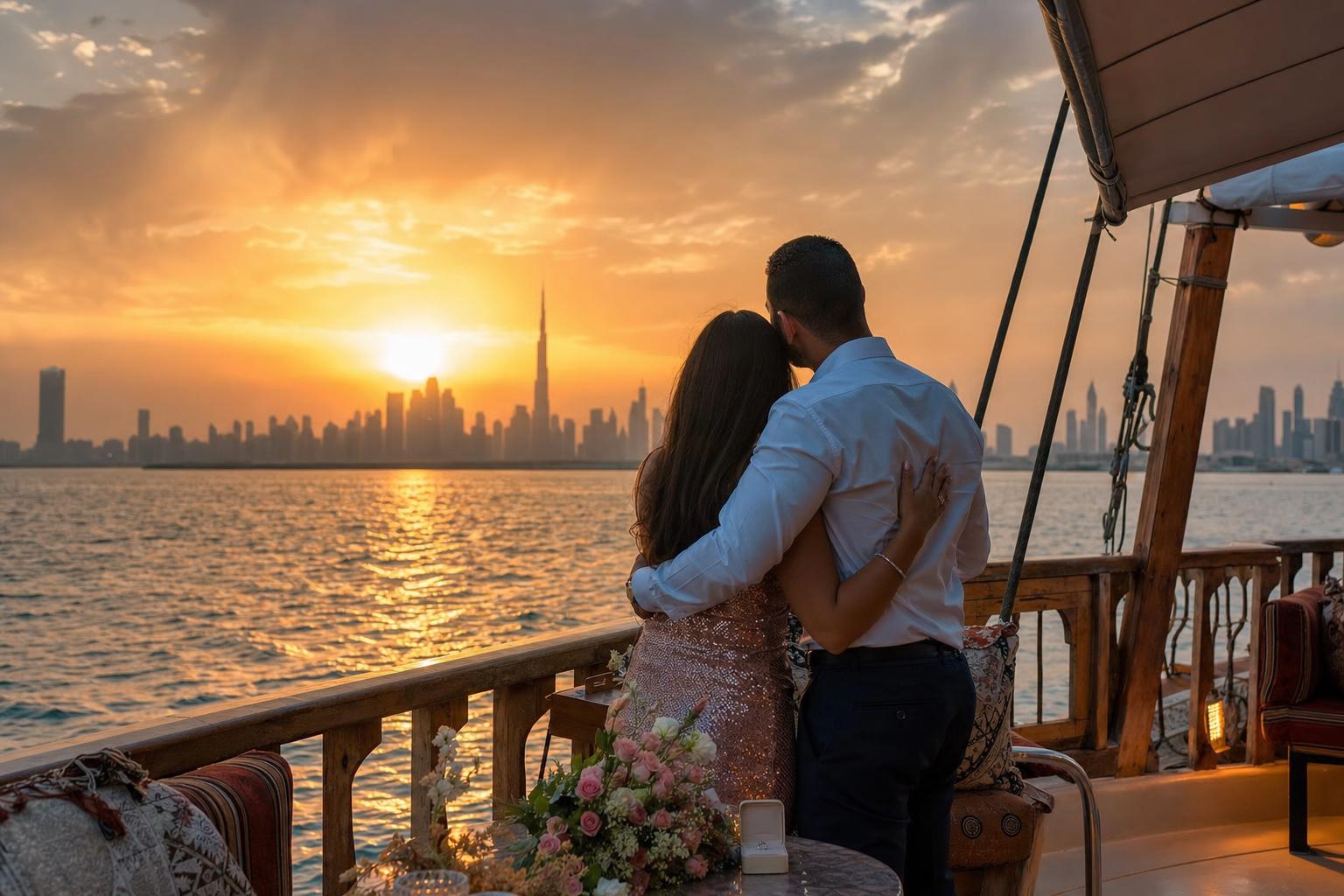 Golden Creek Sunset - Dubai Creek proposal package in Dubai