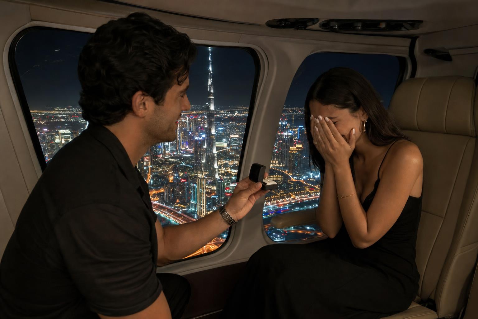 Mid-Flight Romance - Helicopter proposals package in Dubai