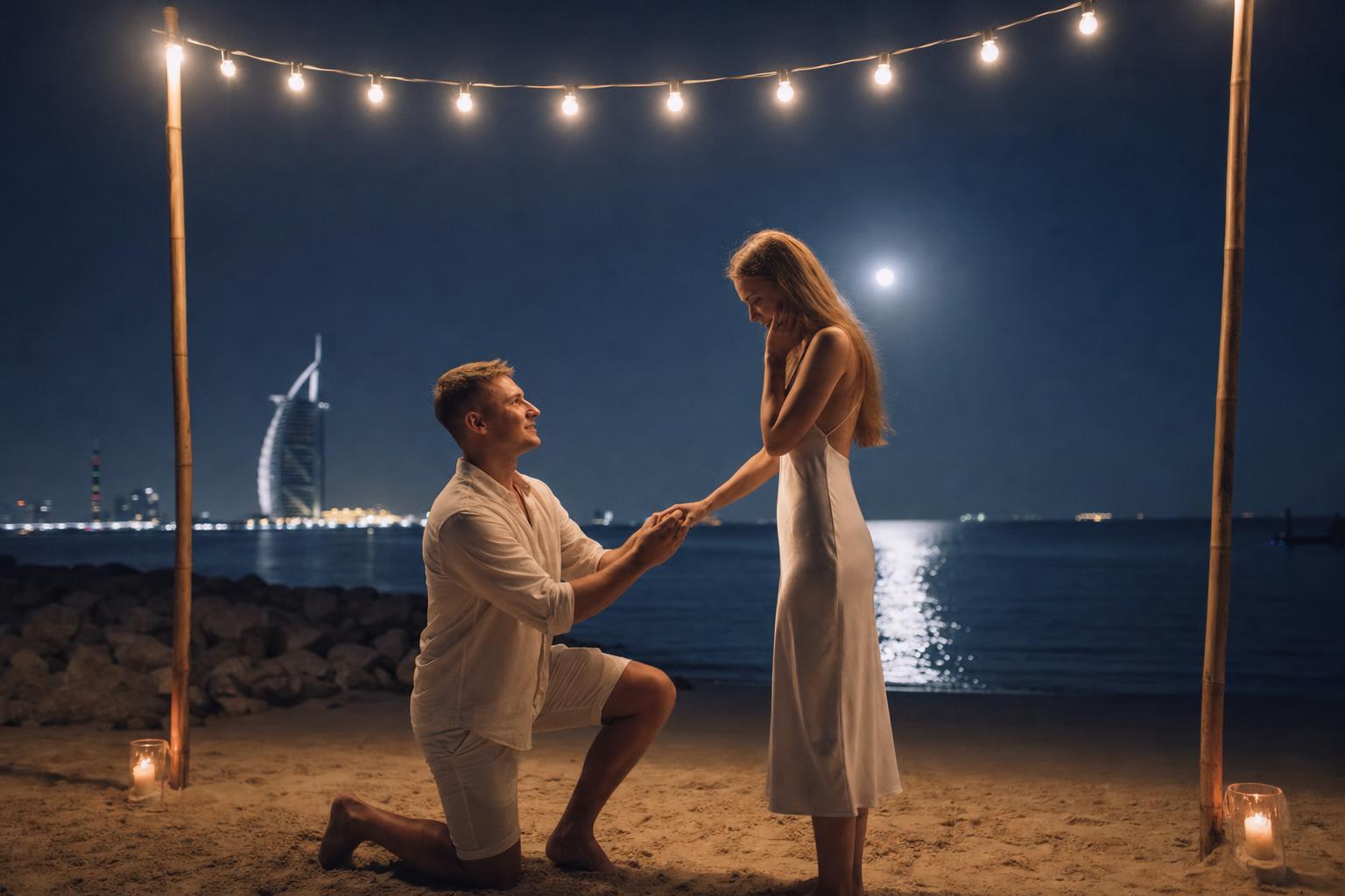 Moonlit Tide - Beach proposals in Dubai package in Dubai