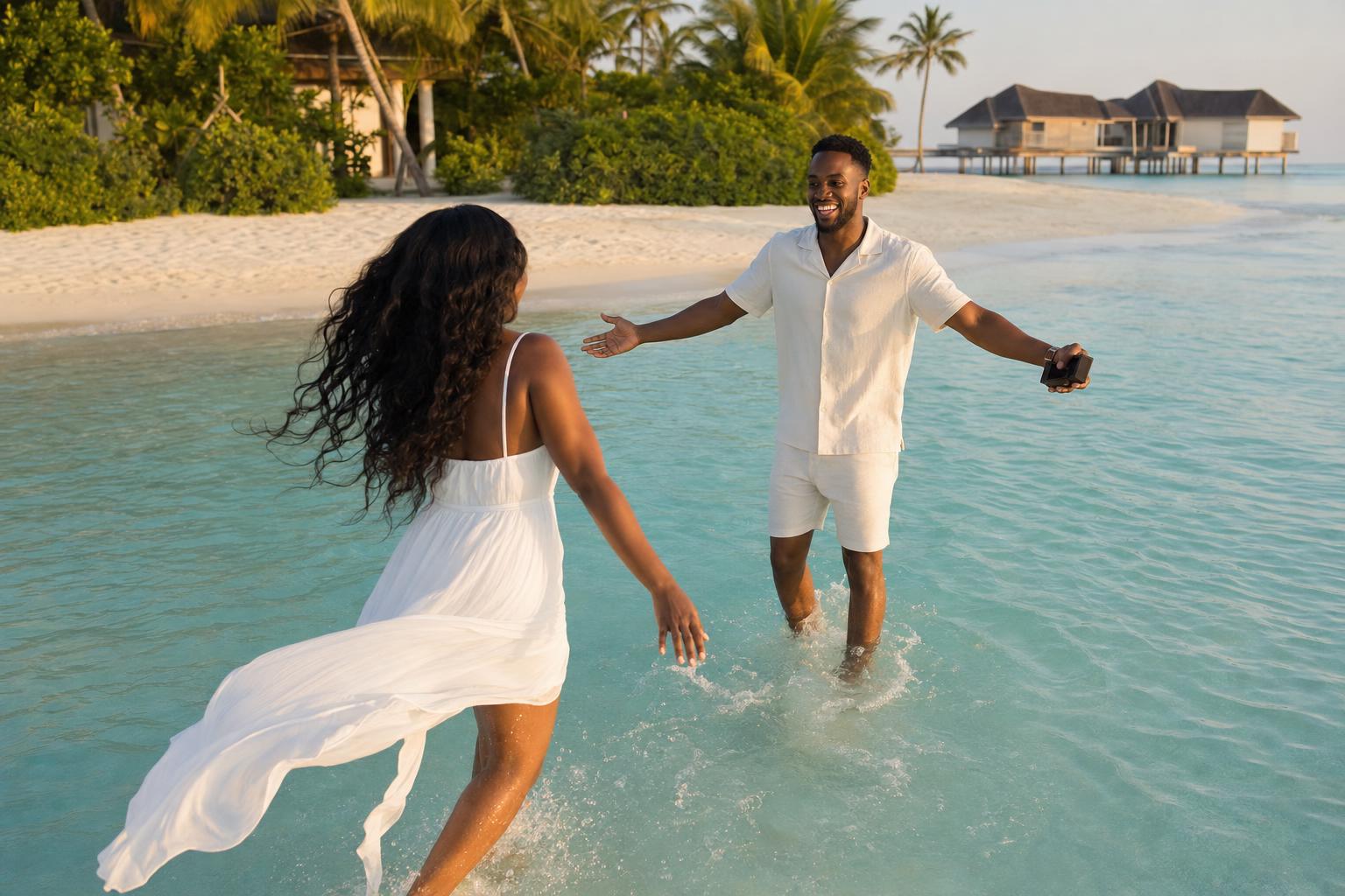 On a private island - marriage proposal in Dubai
