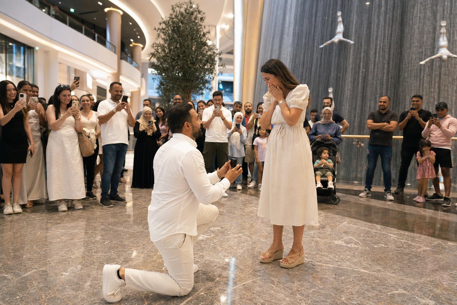 Public - marriage proposal in Dubai
