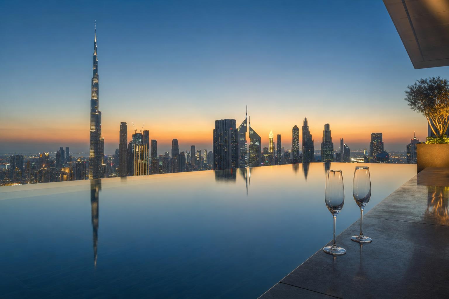 Infinity pool proposal - marriage proposal in Dubai